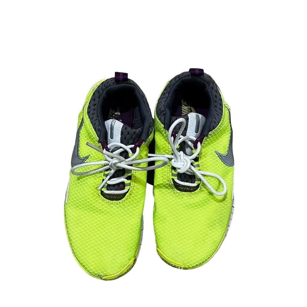 Nike Women's Free OG Breathe Running Shoes Neon Yellow/Purple Size 7.5